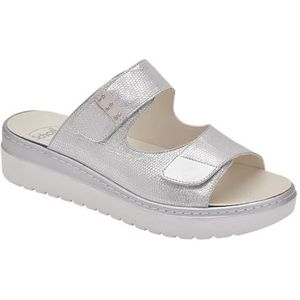 Scholl, Damessandalen in gelamineerde look, zilver, Zilver, 36 EU