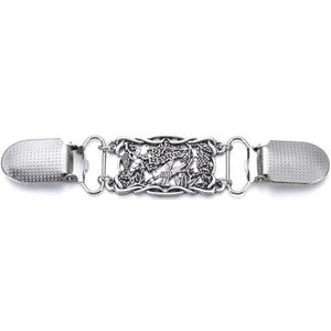 Shirt Cinch Swirl Clip Cape Clips, Sjaal Cardigan Clips Pakket van 3 Retro Bloemenpatroon(C-6)