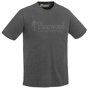 Pinewood - Outdoor Life - T-shirt - Dark Antraciet - 100% Katoen