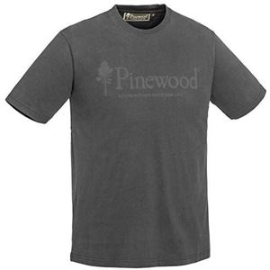 PINEWOOD Heren Outdoor Life T-shirt, Dark Antraciet, XXL