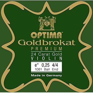 OPTIMA Goldbrokat 24K GOLD Premium Viool E1 0.26 Ball End 3/4