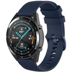 GIOPUEY Band Compatibel met Amazfit GTR 4 Limited Edition, zachte siliconen horlogeband, vervanging van riem [slijtvast] [ademend] - donkerblauw