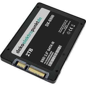 dekoelektropunktde 2TB SSD harde schijf geschikt voor Toshiba Satellite C670-12P, alternatieve vervanging