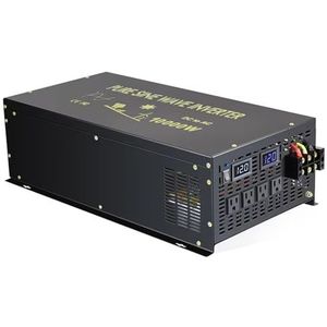 Omvormer Zuivere Sinusgolf Zonne-omvormer 24V Naar 220V 10000W Zonnepaneelgeneratorbatterij 12V/48V/72V/110 DC Naar 120V/230V/240V AC-omvormer(36V,100V)