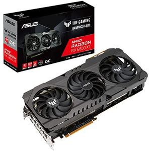 ASUS TUF Gaming AMD Radeon™ RX 6800 XT OC Edition grafische kaart (PCIe 4.0, 16 GB GDDR6, HDMI 2.1, DisplayPort 1.4a, dubbele kogelventilatorlagers, volledig aluminium behuizing, versterkt frame, GPU