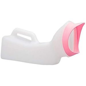 Urinebeker, 1200 ml vrouwelijke urinoir lekvrij met schroefdeksel, reisurinecontainer, draagbaar, unisex ontwerp, 32,8 x 12 cm