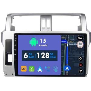 RoverOne Autoradio GPS voor Toyota Land Cruiser Prado 150 2014 2015 2016 2017 Carplay Android Auto Stereo Hoofdeenheid Bluetooth WiFi Radio Speler Sat Navigatie