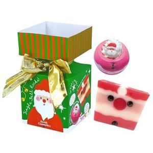 Bomb Cosmetics Jingle Bell Rock Mini Cracker Gift Pack - met pure etherische oliën, gember & kaneel badbom en bergamot & kaneelzeep