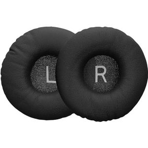Koptelefoon Oorkussens - Zwart - Imitatieleer - Set van 2