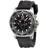 Zeno-Watch herenhorloge - PD-look chronograaf Q Big Date Black+Red - 6478-5040Q-a1-7