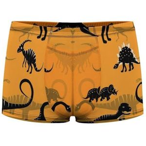 Dinosaurus Cartoon Collectie Set Heren Boxer Slips Sexy Shorts Mesh Boxers Ondergoed Ademend Onderbroek Thong