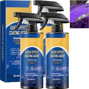 Snelwerkende coatingspray voor geavanceerde auto, 3-in-1 keramische autolak, multifunctionele nano-spray coating vernieuwingsmiddel (3 stuks)