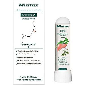 Etherische olie neusinhalator - Bevorder Lever Aromatherapie Inhalator Buizen,Verfrissendraagbare inhalator ademhaling en verhoogt Novent