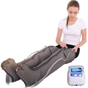 Luchtcompressiemassage voor Benen en Voeten - Pressotherapie Laarzen 6 Kamers met Warmte - Verlichting bij Zware Benen, Bevordert Bloedcirculatie en Spierherstel - Ideaal voor Thuisgebruik
