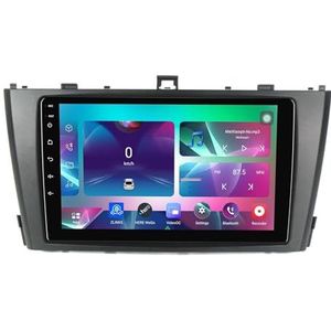 9"" Android 14 Touchscreen Autoradio 2 din met AHD Omgekeerd beeld Bediening op het stuur Bluetooth GPS navigatie Draadloze CarPlay voor Toyota Avensis 2008-2015(B,Q100(1+32G))