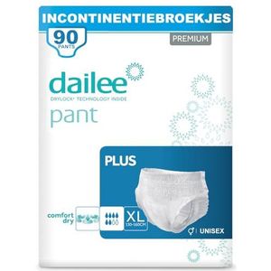 Dailee Pants Plus XL - 90x Incontinentiebroekjes - Incontinentie Pants voor Mannen en Vrouwen - Luierbroekje Volwassenen voor Matig tot Zwaar Urineverlies