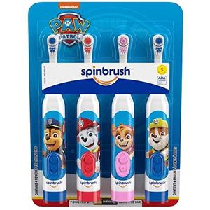 Spinbrush Kids PAW Patrol Kid's elektrische tandenborstel op batterijen met zachte haren (4 stuks)