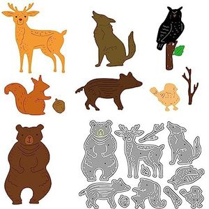 Animal Collection Metalen Die Cuts, Snijmallen voor Kaarten Maken Klaring, Embossing Matrijzen voor Scrapbooking, DIY Album Papieren Kaarten Decoratie