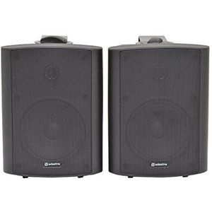 QTX paar wandluidsprekers BC5A zwart 30W RMS