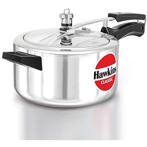 Hawkins Classic CL40 snelkookpan, 4 l, aluminium, klein, zilverkleurig