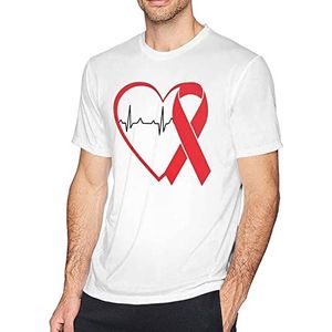 Heart Attack Survivor Men's Basic Outdoor Casual Custom Short Sleeve T-Shirt Cotton Tee overhemden(Small)