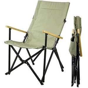 Klapstoel Campingstoel Strandstoel Whit Houten Armsteun Outdoor Camping Leisure Seat Opvouwbare Aluminium Opvouwbare Fauteuil Voor Wandelen Vissen Strandstoel Outdoorstoel