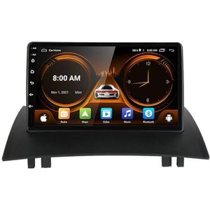 Android 14.0 - 2 Din Autoradio - 9 inch - Voor Renault Megane 2 2002-2009 - Ingebouwd CarPlay/Android Auto/GPS