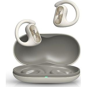 1MORE Fit SE S30 Open-Ear True Wireless Bluetooth Hoofdtelefoon met 4 microfoons voor heldere gesprekken, split ontwerp met oorhaken, IPX5, 30H speeltijd, compatibel met iPhone en Android (wit)