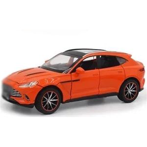Diecast Model Auto's Speelgoed Auto's Voor Martin DBX SUV Schaal 1/32 Legering Speelgoed Auto Model Metalen Diecast Voertuigen Trek Geluid Model Speelgoed (Color : Orange)
