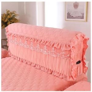 MOVDARL Kant nachtkastje hoes voor huisdecoratie, beddengoed dekbed, all-inclusive hoofdeindehoes, prinses verdikte katoenen spreiding (jade, b 200 cm x H 65 cm)