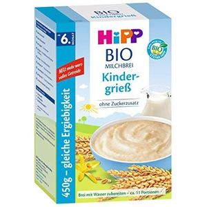 Hipp biologische melkpap kindergries, 2-pack (2 x 450 g)