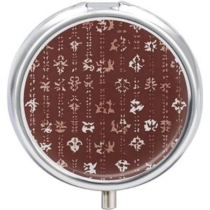 Ronde pillendoos 3 compartimenten draagbare medicijnpillendoos één maat pillendoos voor zakpillenorganisator en vitaminecontainers voor reizen