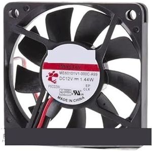Voor SUNON MB60101V1-000C-A99 DC 12V 1,44W 60x60x10mm 2-draads serverkoelventilator