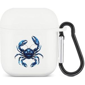 Kanker Sterrenbeeld Leuke Case voor AirPods 2&1 Schokbestendige Beschermende Hoofdtelefoon Gevallen Cover Met Sleutelhanger voor Mannen Vrouwen