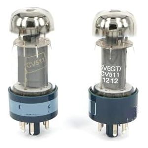 6V6GT-buis vervangt 6V6GT/CV511/6P6P-vacuümbuis, nauwkeurige aanpassing, geschikt voor vermogensversterker (2 stuks)