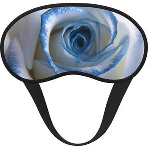 Blauw en wit roze slaapmasker voor mannen en vrouwen, verduisterende oogmaskers voor slaap, ontspannen, nul druk nachtblinddoek, zachte ademende oogbedekking voor reizen, nachtwerk, dutje of kantoor