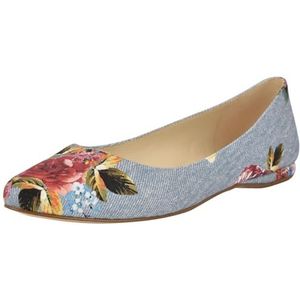 Nine West Women's Speakup Flat, Blue Rose Denim Multi 423, 10