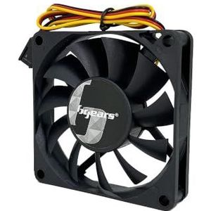 Bgears b-Blaster 70 mm 2 Kogellagers 4500 RPM DC Ventilator met uitstekende luchtstroom tot 48 CFM - Zwart