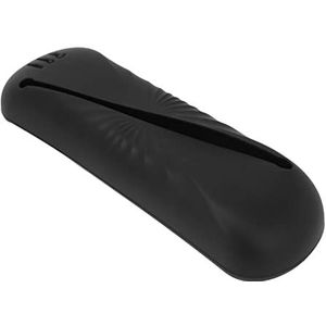 Siliconen Make-upborstelhouder, Siliconen Make-uptas voor Thuisopening Zwart