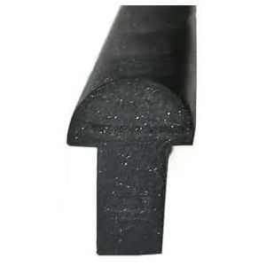 1/2/3,0 m T-vormige voegvuller, afdichtstrip van siliconenrubber, deur- en raamglas, T-type slootvoeg, antibotsingskitstrip - T-38 9 x 12,5 mm - 1 m