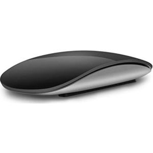 SanSixi Bluetooth 5.0 draadloze muis, stil, multi-arc touch-muis, ultradun Magic Mouse, compatibel met laptop, iPad, Mac, PC, MacBook, zwart