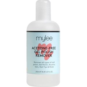 Mylee Acetonvrije gelnagellakverwijderaar, 250 ml, professionele soak-off-nagellakverwijderaar, zacht voor de nagels, verwijdert gel, opbouwgel, lak & acryl, veganistisch, dierproefvrij