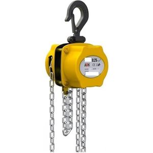Lier, Mini-kettingtakel 0,25/1/2/3 ton handtakel, handmatig bediende ketting heffen, voor autobouw snelweg brug metallurgie(3M,1T)
