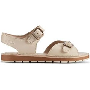 Clarks PlaysunReef K unisex kinderlaarzen, wit leer, maat 30, Wit Leer, 30 EU