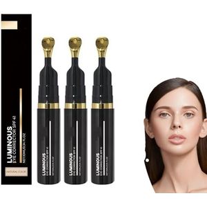 Luminous Eye Corrector SPF 41, Corrector voor donkere kringen onder de ogen, Anti-aging getinte oogcrème, Concealer voor de rijpere huid, Concealer volledige dekking, Natuurlijke kleur (3pcs)