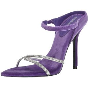 Steve Madden Dames stunner sandaal met hak, Purple Velvet, 40 EU, Purple Velvet, 40 EU