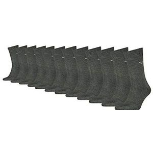 PUMA 272001001 Herensokken, zakelijke sokken, 12 paar, -201 antraciet, 43-46 EU