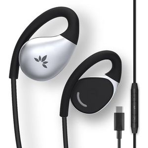Avantree Resolve-C - USB-C bedrade open-ear oordopjes met microfoon en in-line volumeregeling, ontworpen voor middelgrote - grote oren en compatibel met nieuwe iPhone 15 & 16
