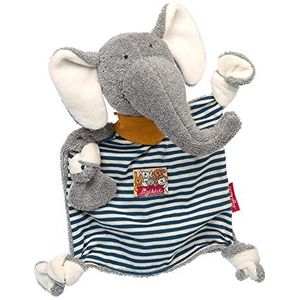 SIGIKID 39378 knuffeldoek olifant knuffeldoek meisjes en jongens babyspeelgoed aanbevolen vanaf de geboorte grijs/blauw