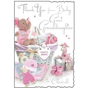 Jonny Javelin Bedankt voor een kleine kleindochter om nieuwe babykaart te koesteren